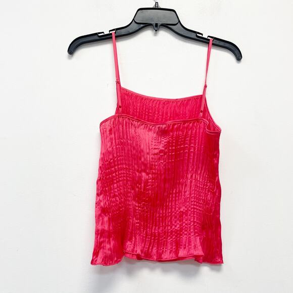 A New Day Women's Textured Satin Cami Blouse Coral Size Small - Picture 3 of 7